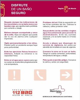 Recomendaciones para un baño seguro