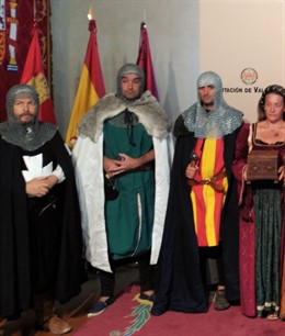 Presentación de la recreación de este domingo en Castronuño (Valladolid)