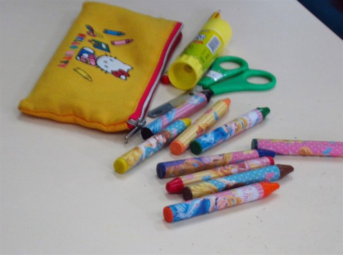 Aula, infantil, colegio, material escolar, alumnos