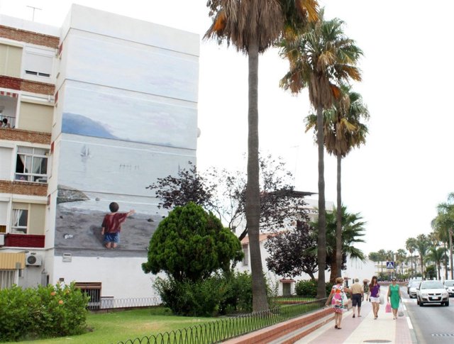 Estepona Inaugura Un Nuevo Mural Artístico Dedicado A Los Niños Refugiados