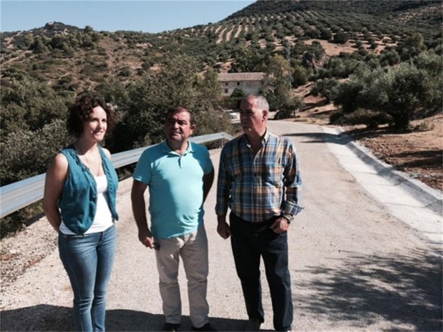 Visita a las obras en la vía entre Quesada y El Chorro.