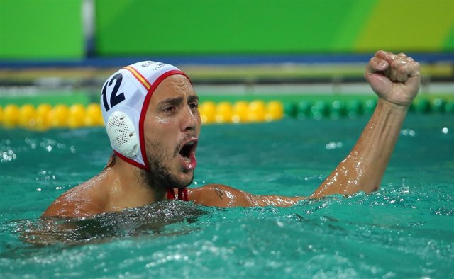 El jugador de waterpolo español Gonzalo Echenique