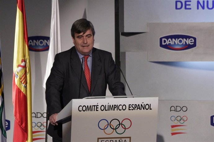 Miguel Cardenal en la inauguración del contador de la cuenta atrás para RIo '16