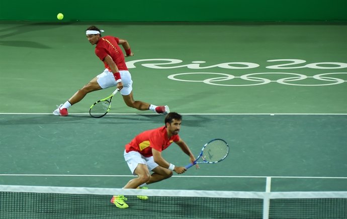 Rafa Nadal y Marc López en el dobles de los Juegos Olímpicos