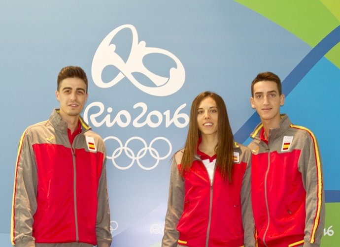 Joel González, Eva Calvo y Jesús Tortosa
