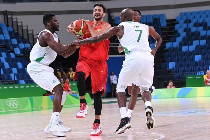 Ricky Rubio en el España - Nigeria