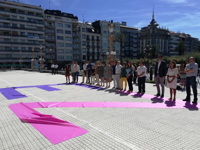 Concentración contra las agresiones sexistas.