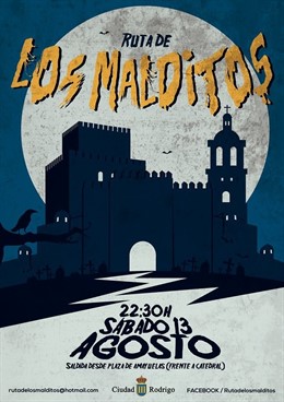 Cartel de 'La Ruta de los Malditos' de Ciudad Rodrigo
