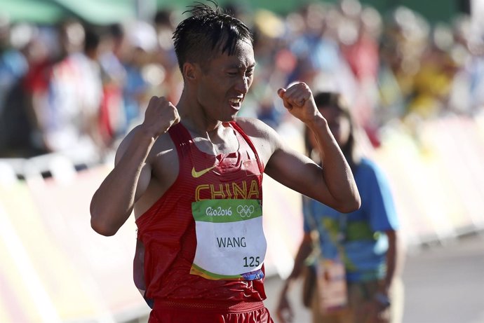 Zhen Wang, campeón olímpico en Río en 20 kilómetros marcha