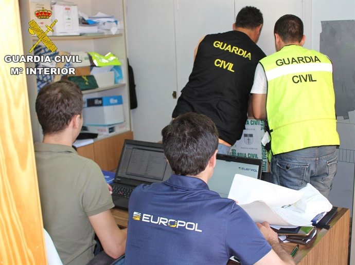 Los agentes de la Benemérita en el desarrollo de la operación