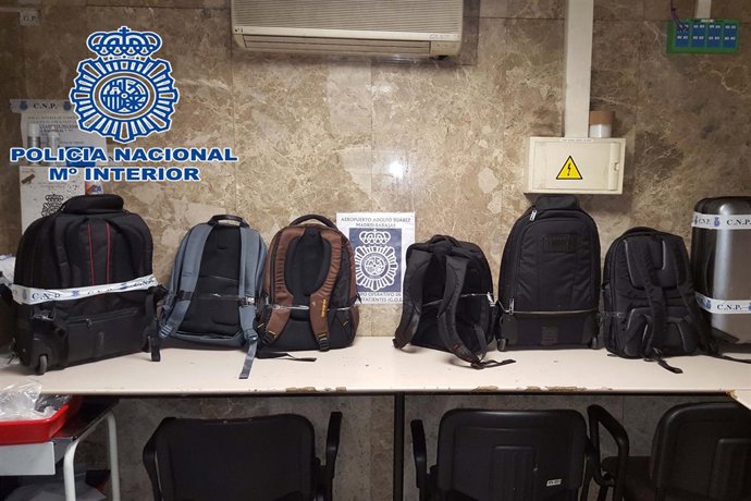 Mochilas incautadas