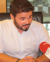 Rufián (ERC) rechaza alegar ante el TC para ayudar a Forcadell: sería incoherente