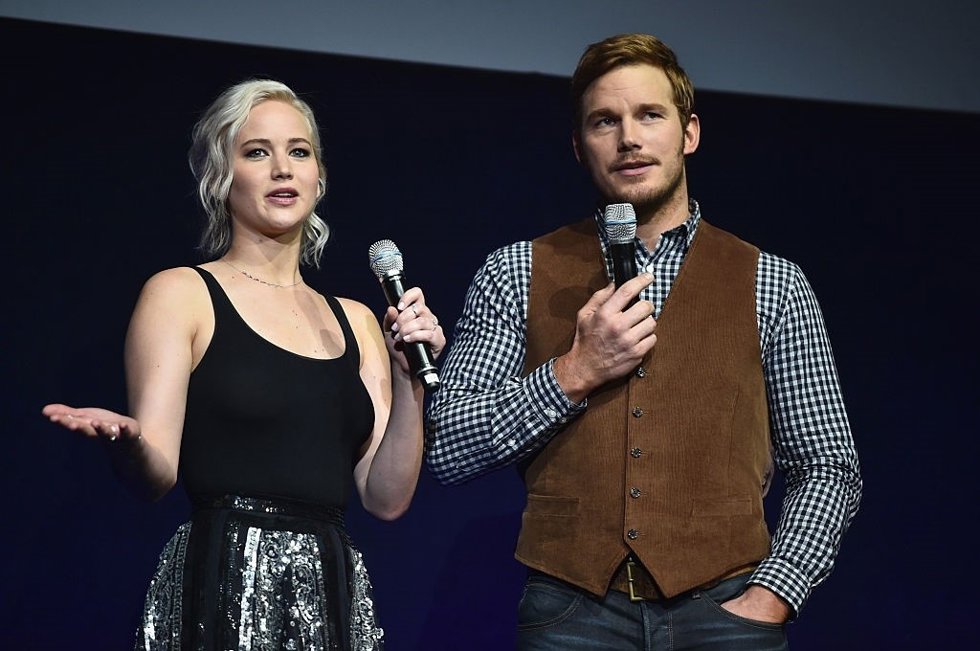 Jennifer Lawrence y Chris Pratt 