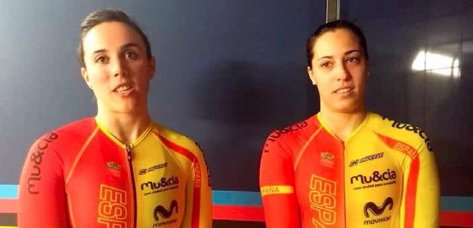 Helena Casas y Tania Calvo, ciclistas de velocidad olímpica 