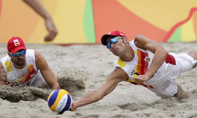Pablo Herrera Adrián Gavira voley playa Juegos Olímpicos Río