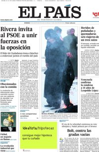 Primeras páginas de los diarios llegados esta noche a nuestra redacción