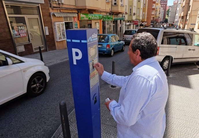 Parquímetros OLA Santander. Aparcamiento. Ciudad. 