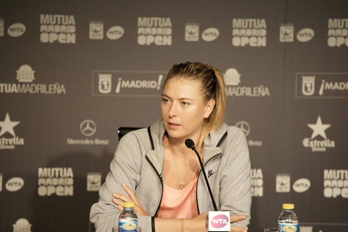 María Sharápova, Master de tenis de Madrid  rueda de prensa 