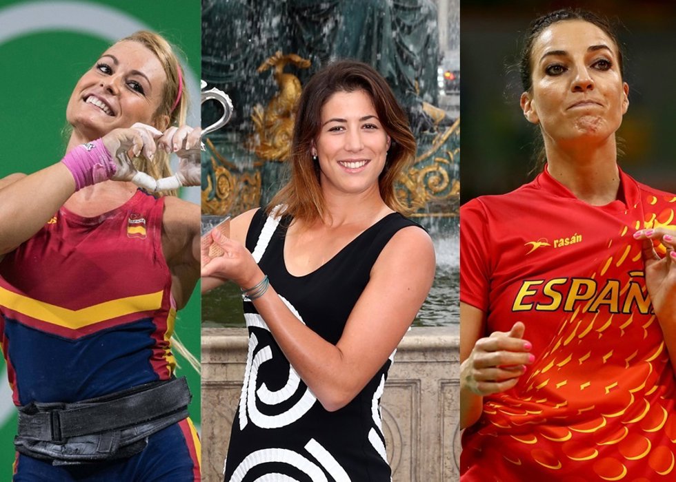 Lidia Valentín, Garbiñe Muguruza y Eli Pinedo/ Cordon Press y Getty