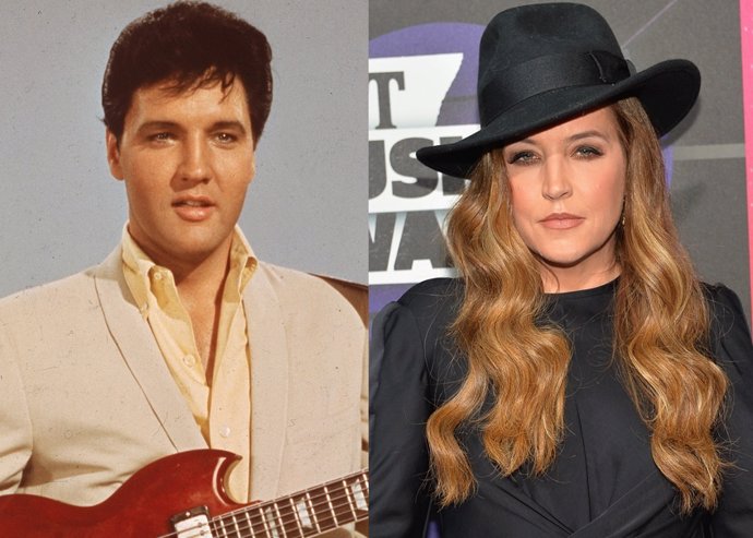 Elvis Presley y Lisa Marie Presley/ Getty