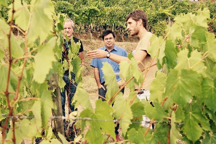 Gerardo Pisarello en la Masia Can Calopa de Dalt