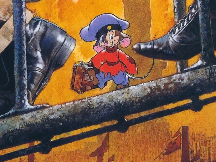 Cartel de 'Fievel y el Nuevo Mundo'