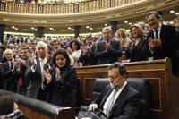 Rajoy, sus ministros y la cúpula de Génova, en la Diputación Permanente del Congreso