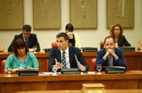 Pedro Sánchez reúne este miércoles a la cúpula del PSOE y del Grupo Socialista para reafirmar su 'No' a Rajoy