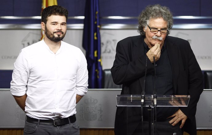 Joan Tardà y Gabriel Rufián, diputados de Esquerra 