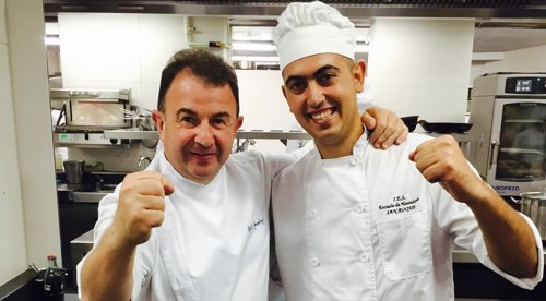 Cocinero ganador de beca Robusta de Euro-Toque