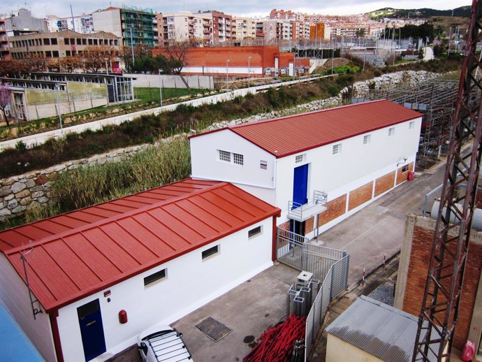 Subestación de Mataró que ha sido renovada tecnológicamente