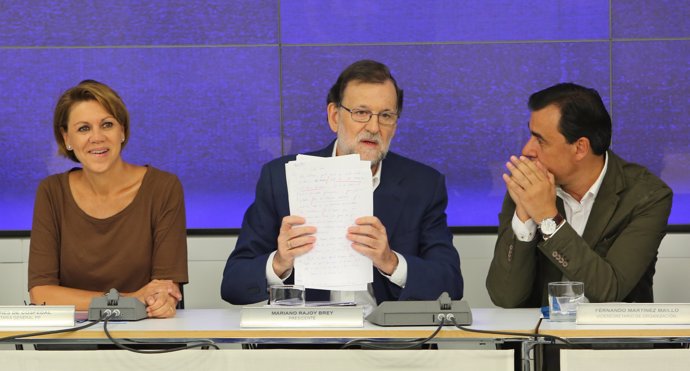 Mariano Rajoy en el Comité Ejecutivo del PP