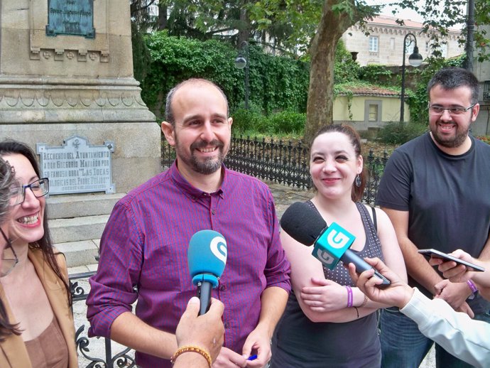 Declaraciones en Ourense de la candidatura En Confluencia Podemos.