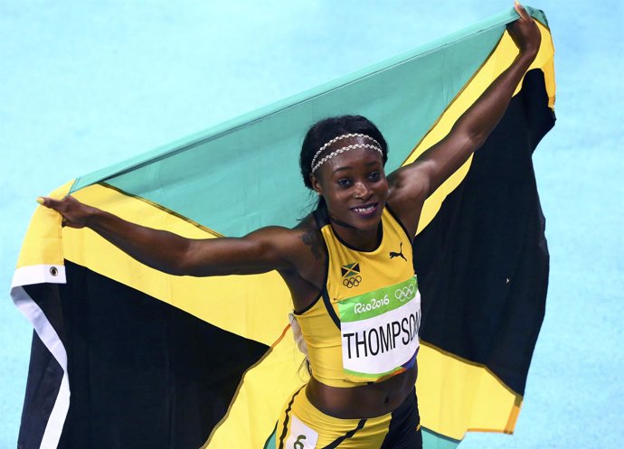 La atleta jamaicana Elaine Thompson