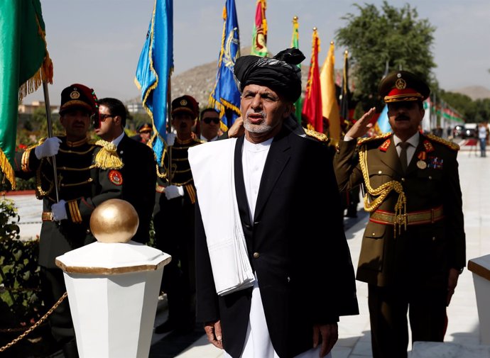 Ashraf Ghani en el aniversario de la independencia