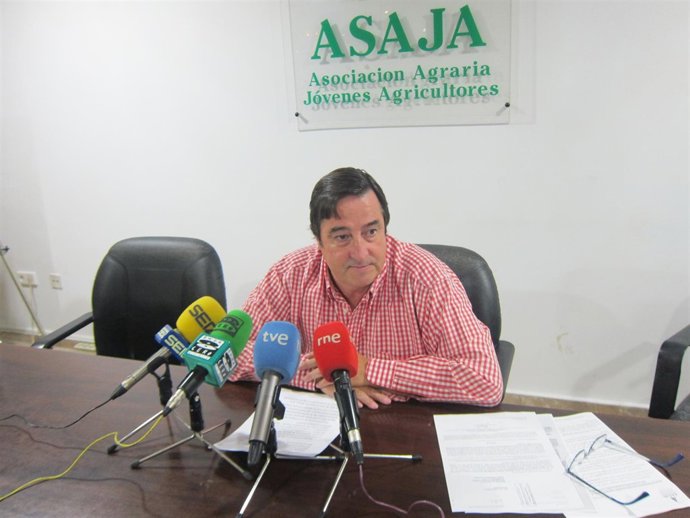 Ángel García, presidente de Asaja Extremadura