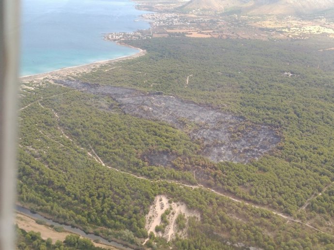 Incendio en Sa Canova, Mallorca