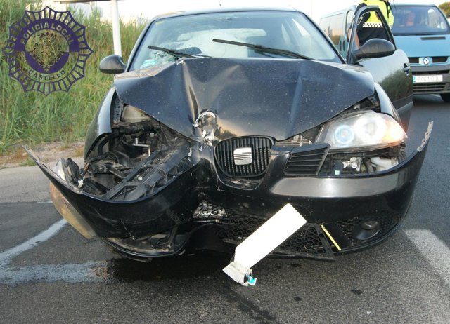 Accidente en el camino Serradal
