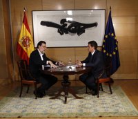 Rajoy y Rivera arrancan su cuarta reunión con menos sonrisas que hace una semana