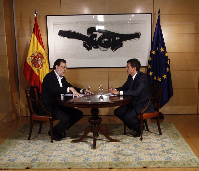 Reunión de Rajoy y Rivera