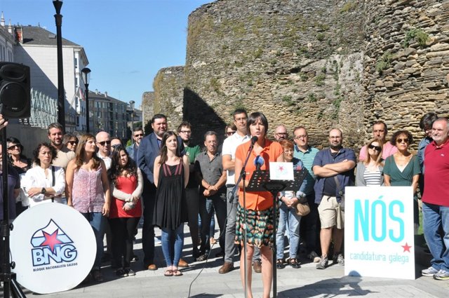 La portavoz nacional del BNG, Ana Pontón, presenta la lista por Lugo al 25S