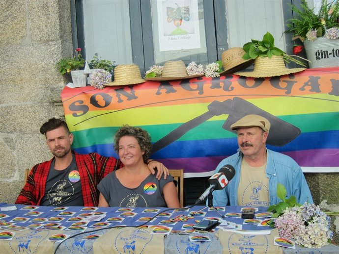 Los organizadores del Festival Agrogay en la presentación