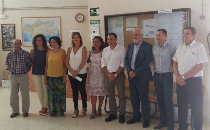 Juan Manuel López y Zarza en el IES San José de Cortegana