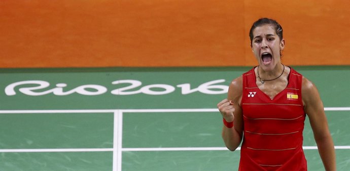 Carolina Marín, tras clasificarse para la final de los Juegos de Río