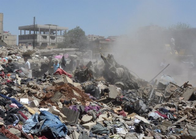 Bombardeos sobre la ciudad siria de Hasaka