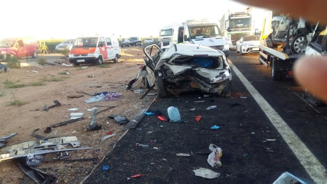 Accidente múltiple en Manzanares