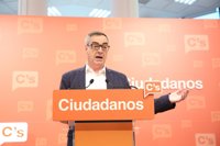 Villegas (C's) cree que no habrá terceras elecciones y tampoco posibilidad de un Gobierno de PSOE y Podemos