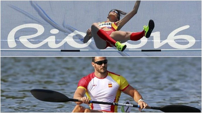 Ruth Beitia y Saúl Craviotto en los Juegos Olímpicos