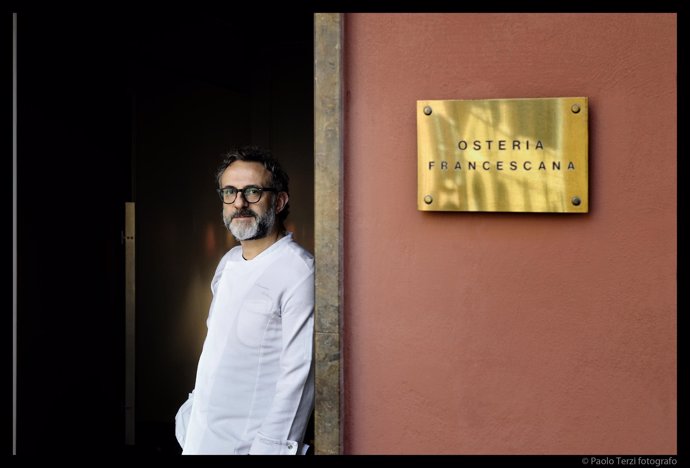 El cocinero italiano Massimo Bottura