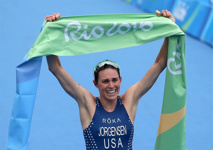 La estadounidense Gwen Jorgensen, campeona olímpica de triatlón en Río